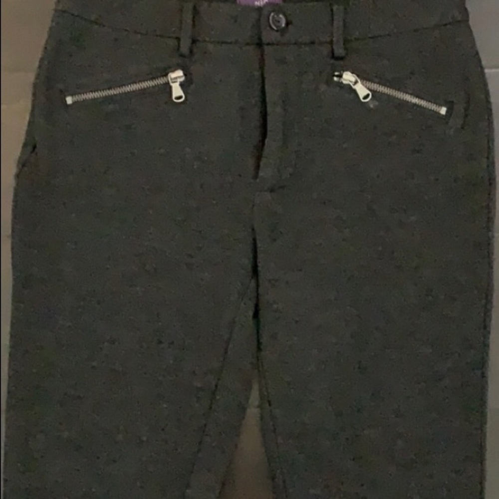 NYDJ grey zip up pants.